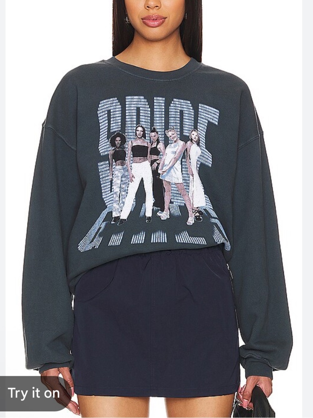 Daydreamer Spice Girls sweatshirt gray band concert tee Graphic Crewneck M